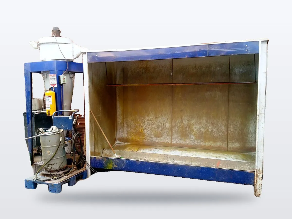 Maquinaria de la planta ERESMET: Cabina de pintura electrostática